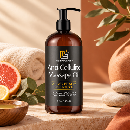 M3 Naturals · Aceite Reafirmante Anticelulitis 240 ml